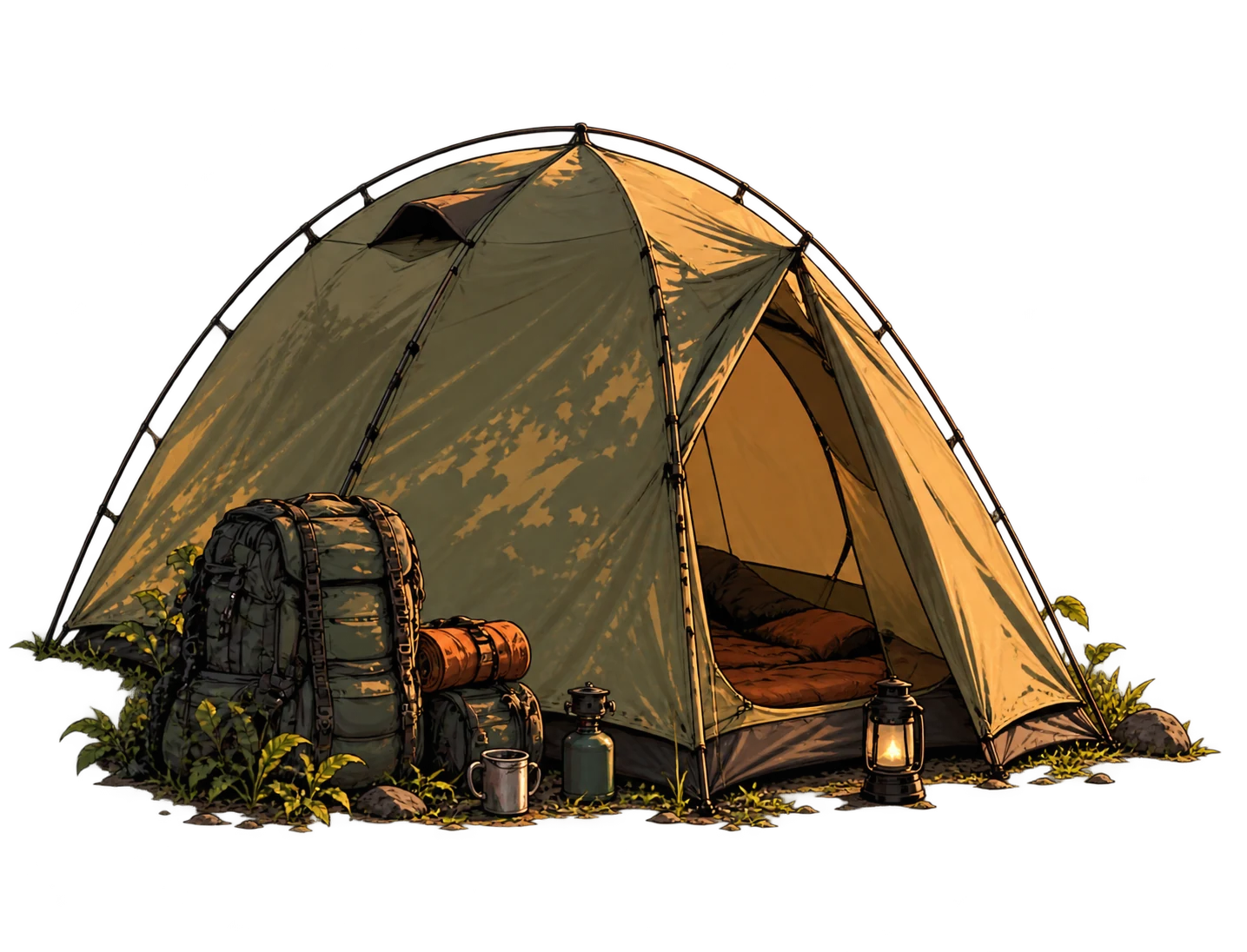A camping tent
